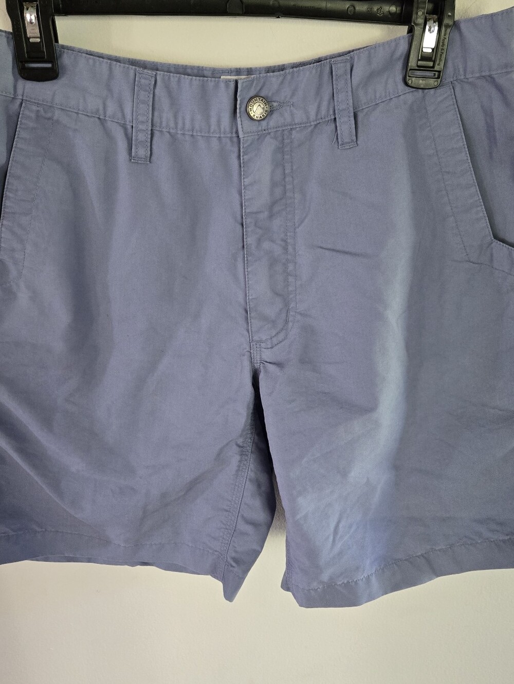 Mountain Khakis Jackson Hole Men's Shorts 31x8 Light Blue Cotton Blend Chino